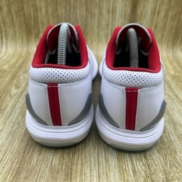 Nike Air Jordan ADG 5 Men's Size 9.5 White Fire Red Golf Shoes Spikeless NEW - Picture 4 of 10